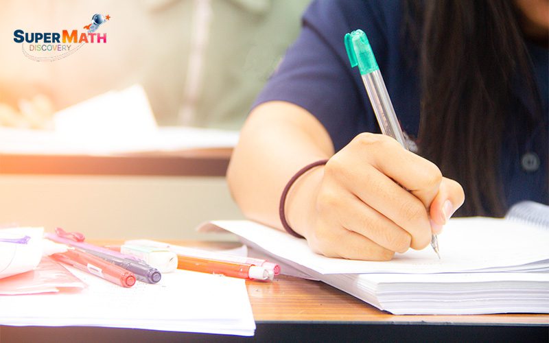 students working on past papers